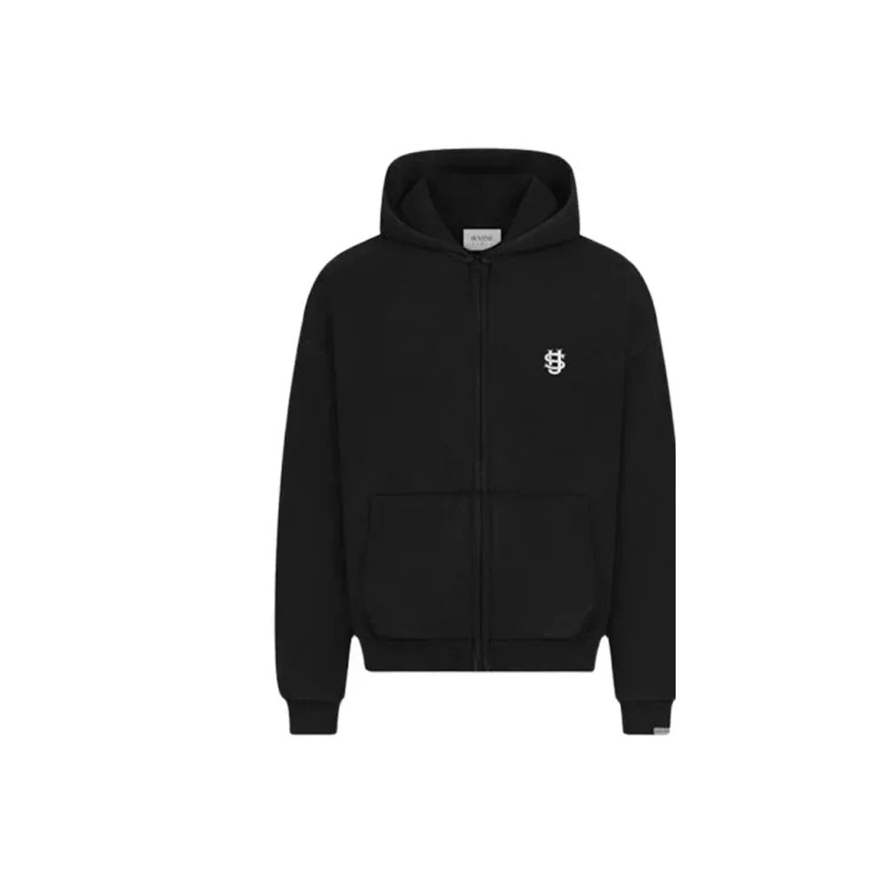 Gothic Retro full-zip hoodie in black