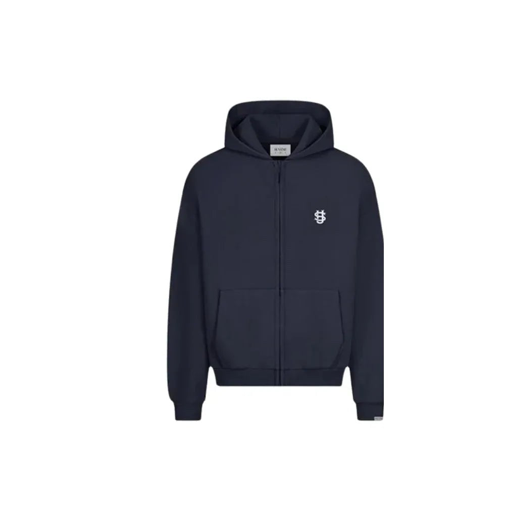 Gothic Retro full-zip hoodie in blue